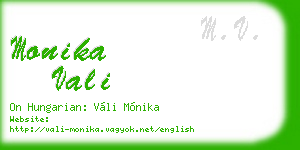 monika vali business card