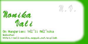 monika vali business card